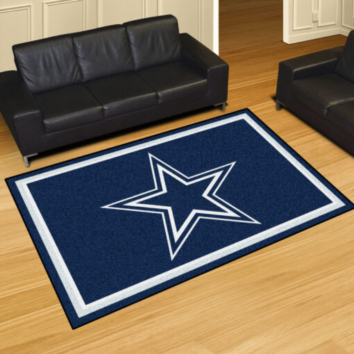 0018536 nfl dallas cowboys 5x8 plush rug