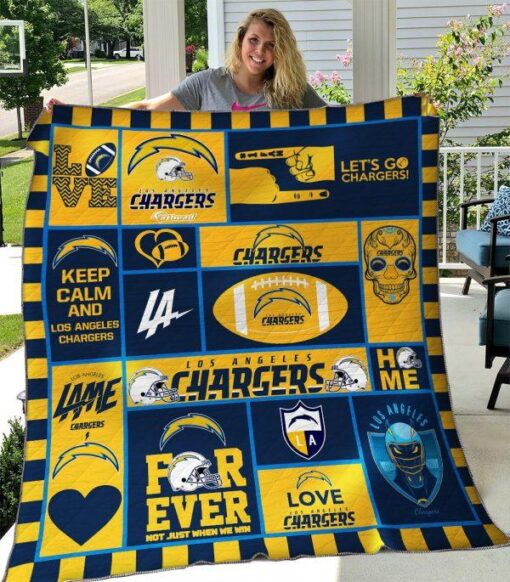 1589986273 los angeles chargers quilt blanket 01 12E19C