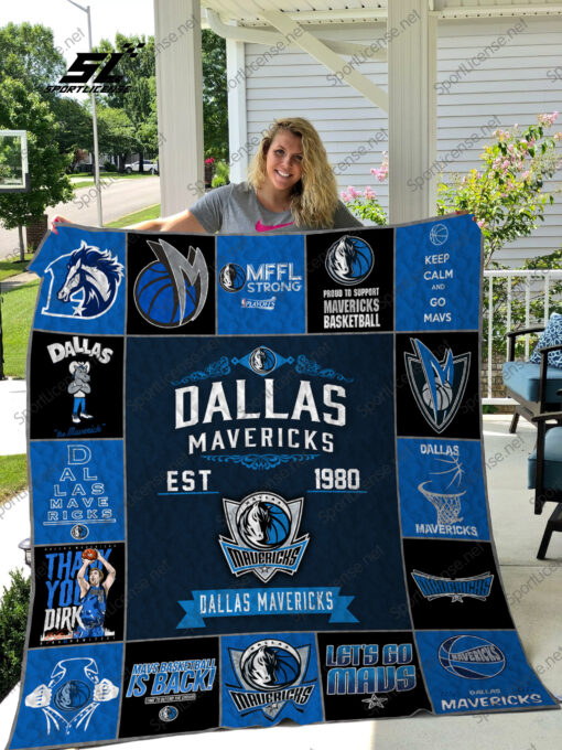 1589991253 nba dallas mavericks 17 quilt blanket ED1653