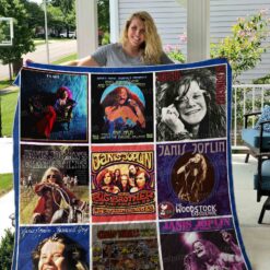 Janis Joplin Quilt Blanket L21