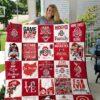 Ohio State Buckeyes 1 Blanket Quilt Rze1