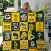 Green Bay Packers Blanket Quilt Blanket Rze2