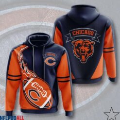 Chicago Bears 1 Zip Hoodie 3D Rze