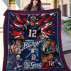 Tom Brady New England Patriots Blanket Quilt Rze2