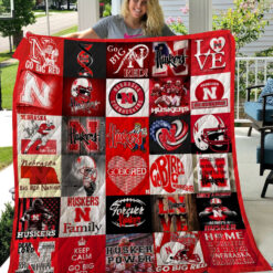 Nebraska Cornhuskers Blanket Quilt TR21