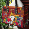 Snoopy Books Leather Bag Rze2