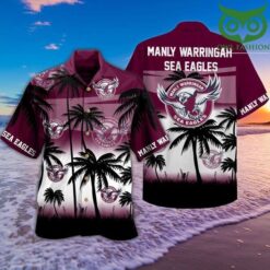Manly Warringah Sea Eagles Hawaiian Shirt Rze1
