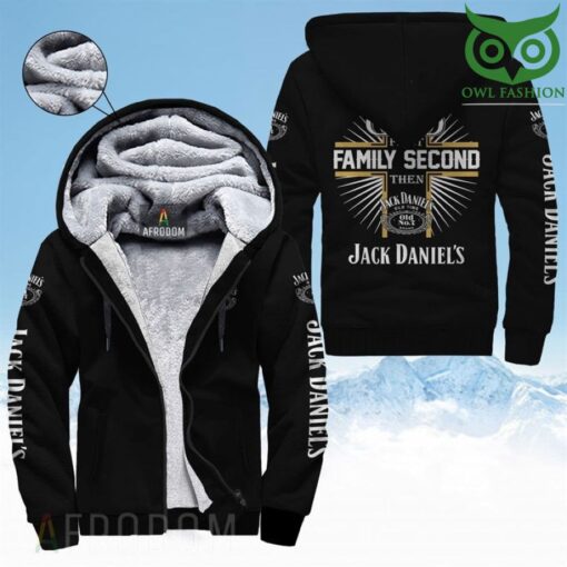 39 Jack Daniels Old no 7 brand Family second Fleece Zip Up Hoodie