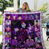 66 The Artist Prince All Performances Purple Quilt Blanket