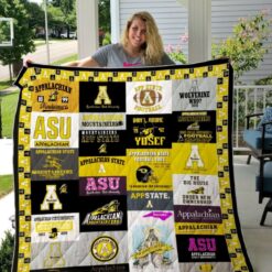 Appalachian State Mountaineers Best Blanket Quilt Rze2