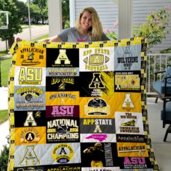 Appalachian State Mountaineers Quilt  Blanket Quilt Rze2