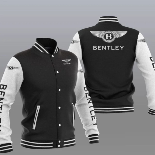 Bentley Logo Varsity Baseball Jacket