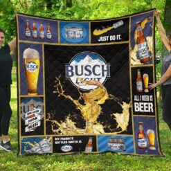 Busch Light Quilt  Blanket Quilt Rze2