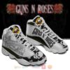 Guns N Roses Black White Air Jordan 13 Shoes