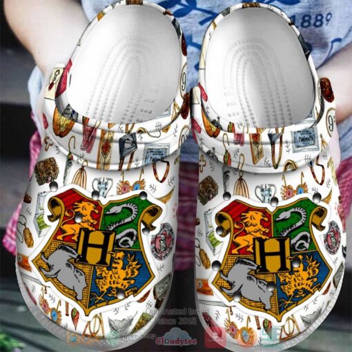 Harry Potter Hogwarts Houses logo Crocband Clog