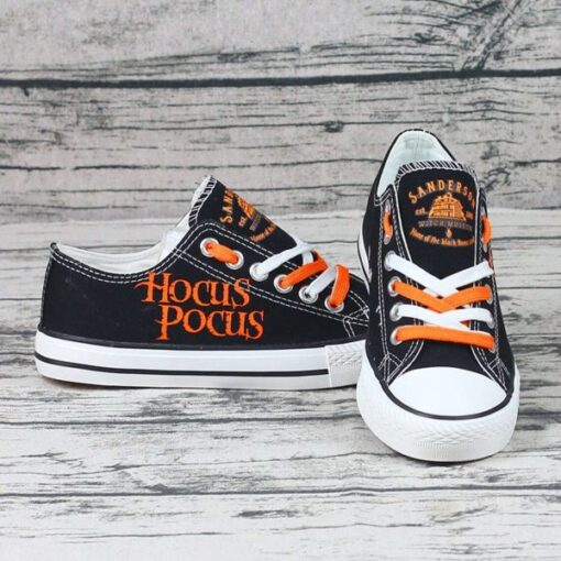 Hocus Pocus Sanderson Witch Museum Sneakers Casual Canvas Low Top Converse Shoes For Halloween 1 89437175 1 600x600 1