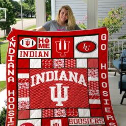 Indiana Hoosiers Lover Blanket Quilt Rze2