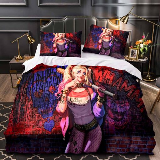 JokerSuicideSquadHarleyQuinnBeddingSetQuiltDuvetCoverSets 3