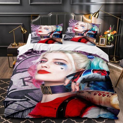 JokerSuicideSquadHarleyQuinnBeddingSetQuiltDuvetCoverSets 4