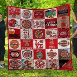 Louisiana Ragin Cajun Lover Blanket Quilt Rze2