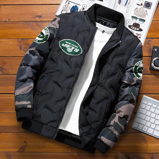 MOCKUP Bomber Jacket Camo BLACK front