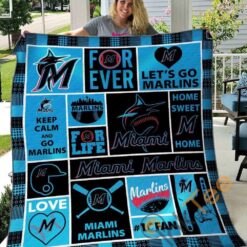 Miami Marlins Blanket Quilt TR21