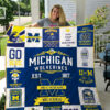 Michigan Wolverines Blanket Quilt Rze2