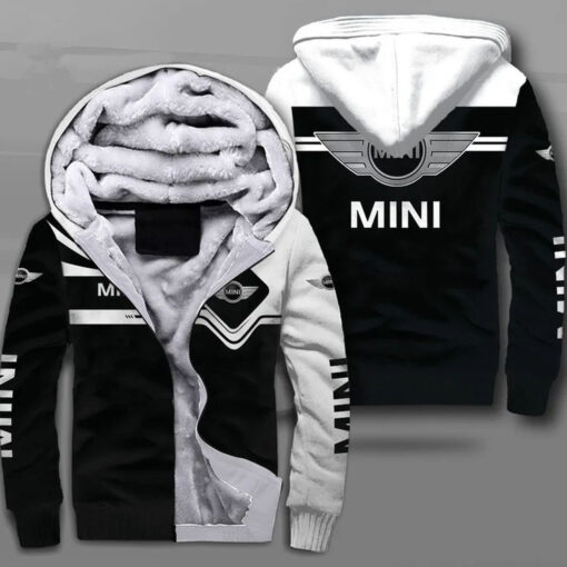 Mini Cooper Logo All Over Print Fleece Hoodie