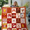 Minnesota Golden Gophers Quilt  Blanket Quilt Rze2