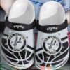 NBA San Antonio Spurs Black White Crocband Crocs Clog Shoes