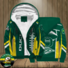 Oregon Ducks Football Team 3d Printed Unisex Fleece Zipper Jacket