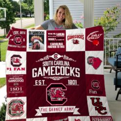 South Carolina Gamecocks  Blanket Quilt Rze2