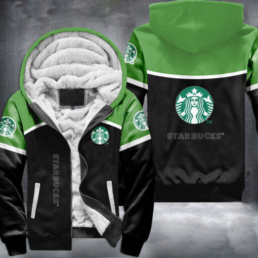 Starbucks Custom Uniform Fleece Hoodie MiuShop