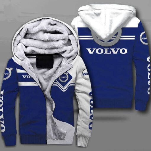 The Volvo Personvagnar AB Logo Full Printing Fleece Hoodie