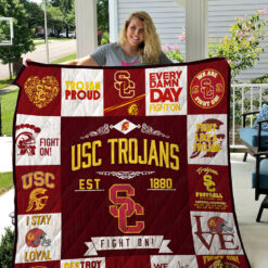 USC Trojans Quilt  Blanket Quilt  Rze2