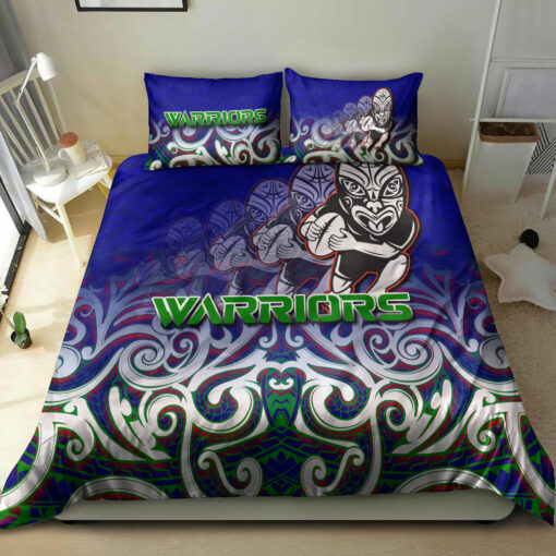 Warriors Rugby Bedding Set Warriors Ruby Maori Patterns Bedding Set 1 04484.1646290523