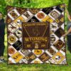 Wyoming Cowboys Lover Blanket Quilt TN
