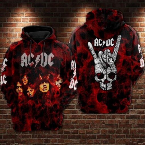 acdc skull hiding teddy bear 3d