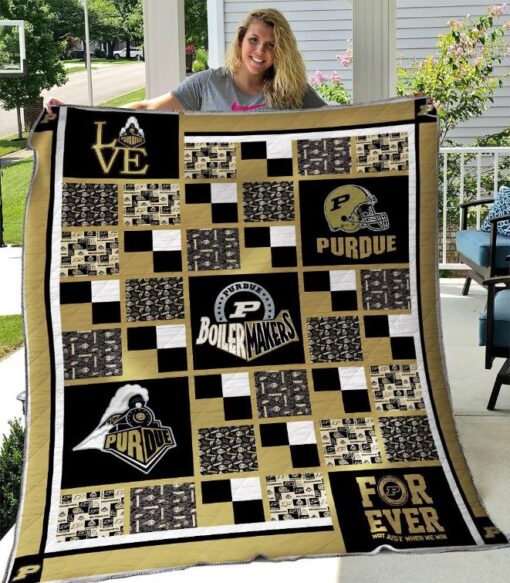 b310513 quilt blanket purdue boilermakersqskfl