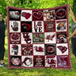 South Carolina Gamecocks 1 Blanket Quilt Rze1