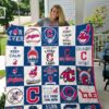 cleveland indians combined custom quilt blanketx7yjq