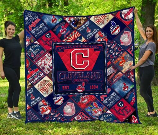 cleveland indians quilt blanket lc3lkcqe