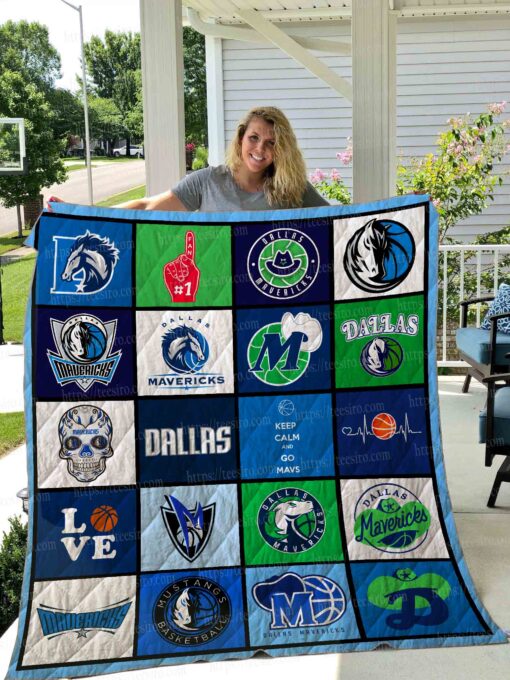 dallas mavericks quilt blanket 01 B26111