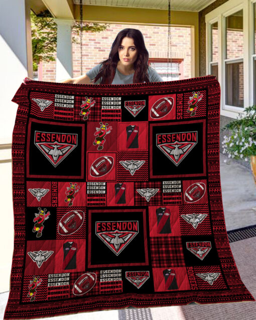 essendon bombers quilt blanket ha0411 fan made 1346 76428 24748.1613618129