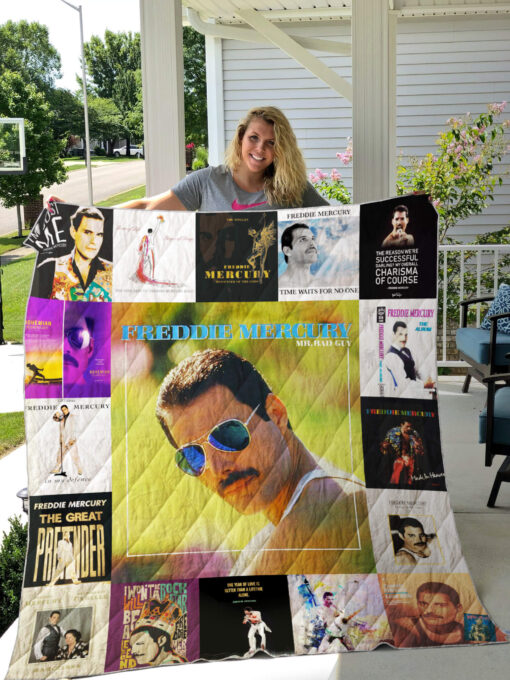 freddie mercury albums quilt blanket for fans ver 17 1621738277