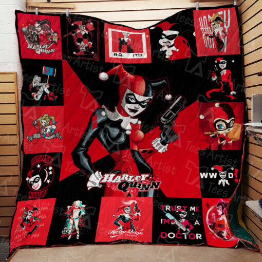 harley quinn quilt blanket 01736 1574392329