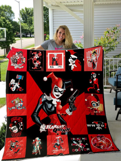 harley quinn quilt blanket 01736 600x800 1