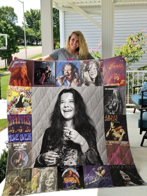 janis joplin blanket fleece blanket sherpa blanket quilt blanket v51614mfuk