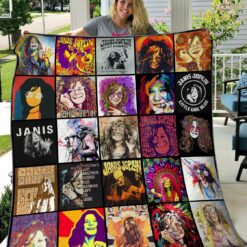 Janis Joplin 2 Quilt Blanket L21