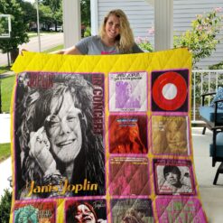 Janis Joplin 3 Quilt Blanket L21
